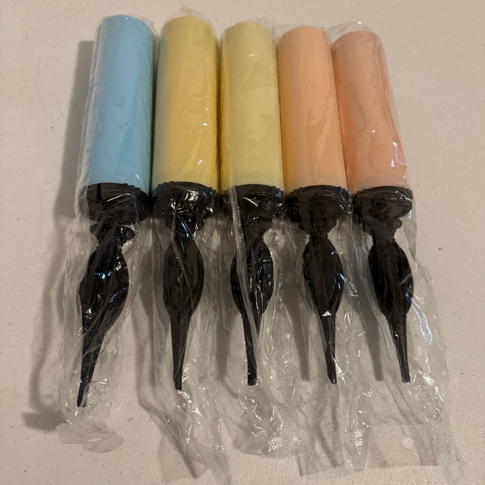Hand Air Pump for Balloons 12 Inch Portable Manual Balloon Pump 5 PIECES